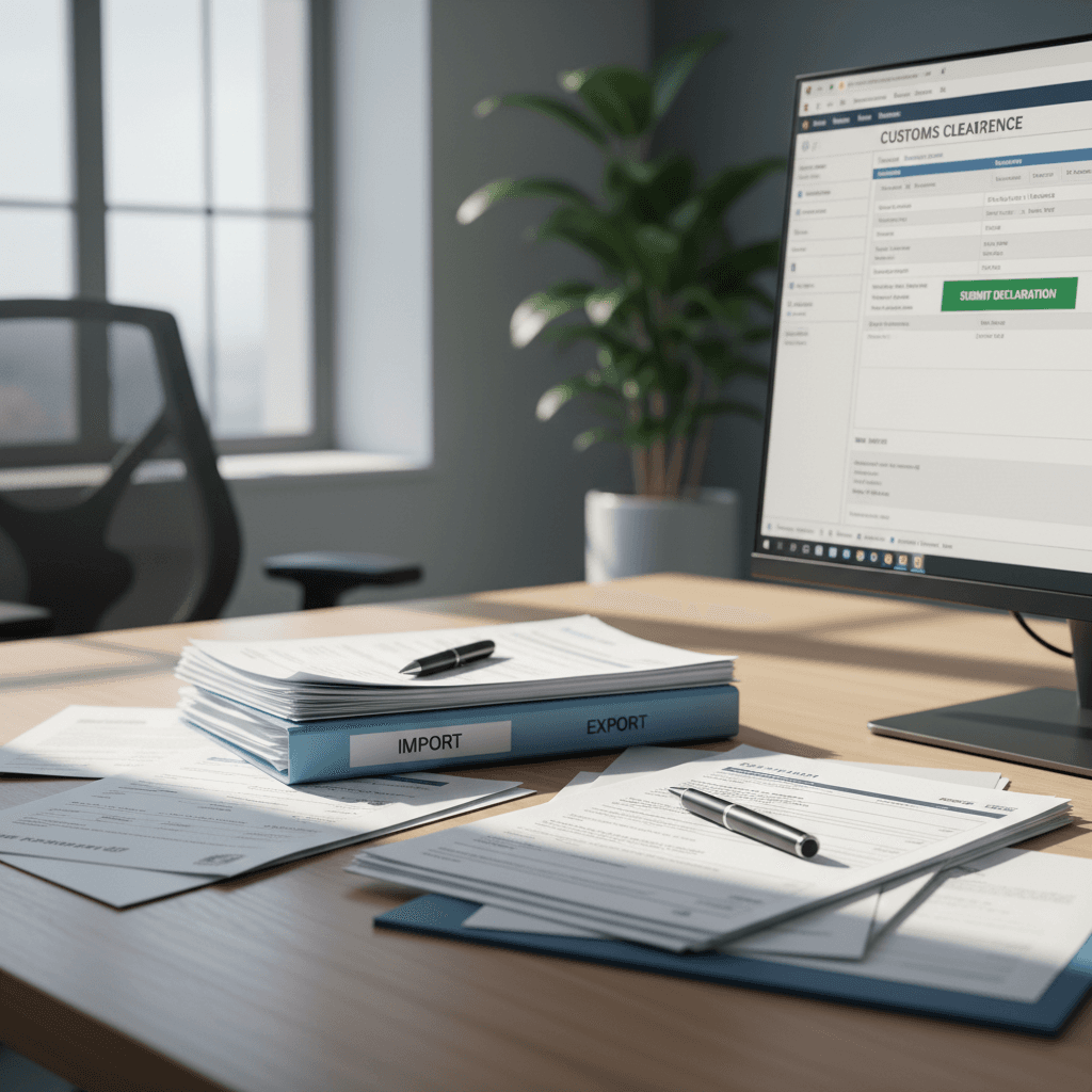 Customs clearance - shipping documents and paperwork